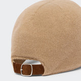Cashmere Baseball Cap in Camel/Butter