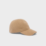 Cashmere Baseball Cap in Camel/Butter