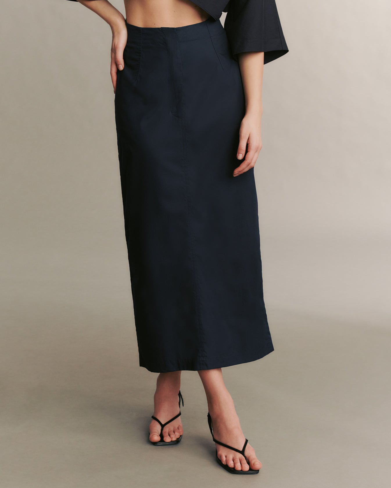 I Feel Like A Sin Coming On Pencil Midi Skirt - The Posh Peacock