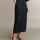 I Feel Like A Sin Coming On Pencil Midi Skirt - The Posh Peacock