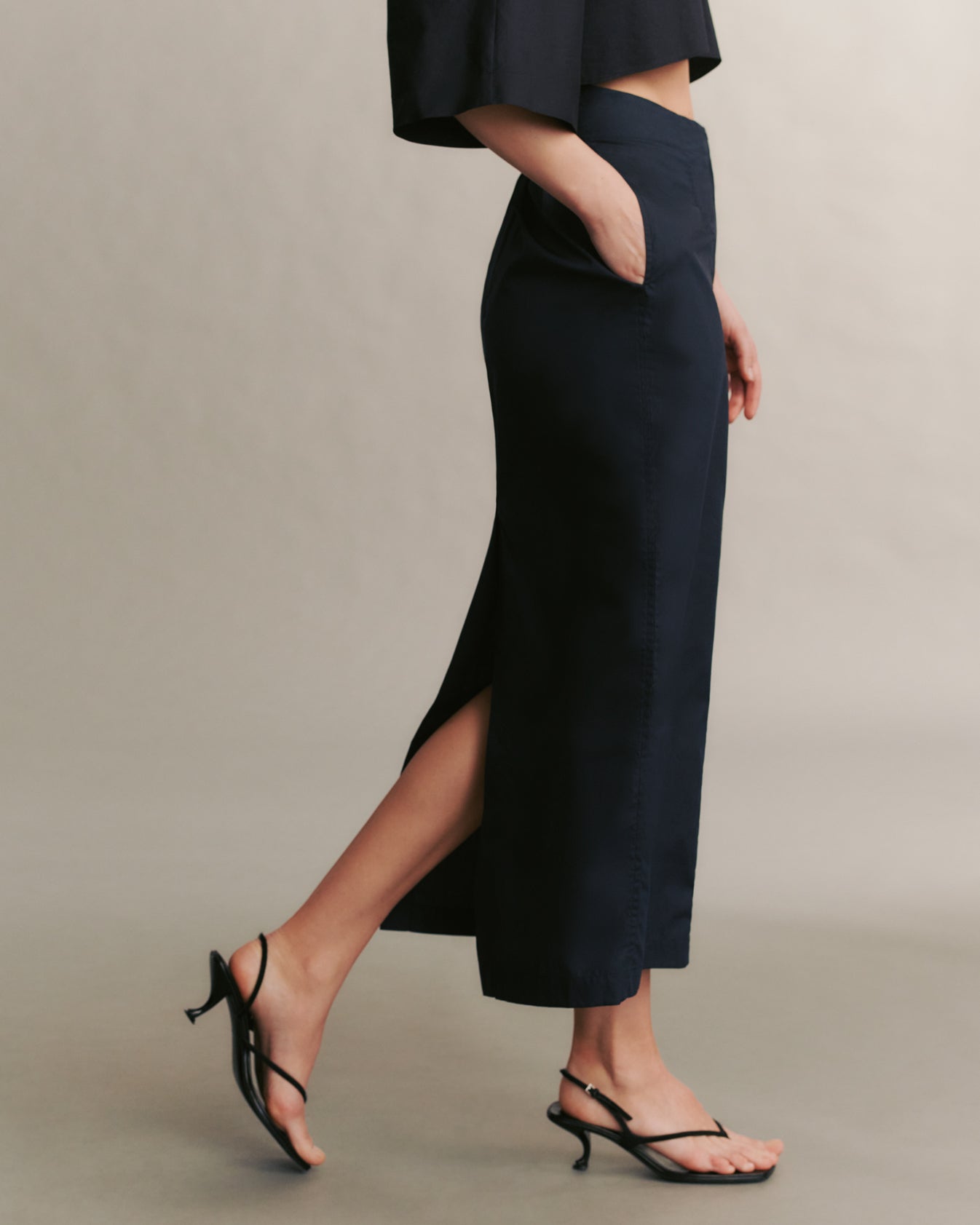 I Feel Like A Sin Coming On Pencil Midi Skirt - The Posh Peacock