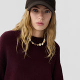 Cashmere Baseball Cap in Cocoa/Burnt Sienna