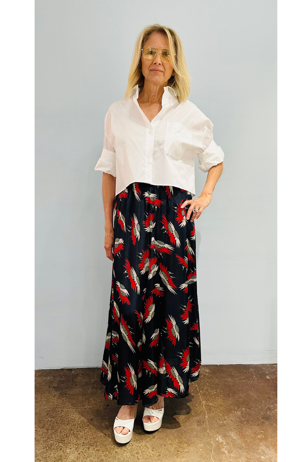 The Great Godet Maxi Skirt - The Posh Peacock