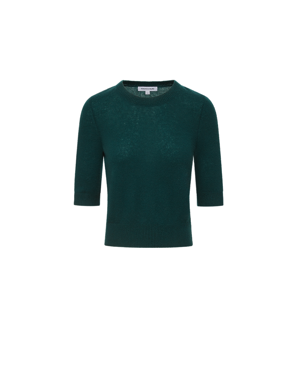 Veronica Beard Shana Cashmere Sweater Pine - The Posh Peacock