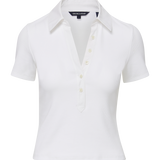 Veronica Beard White Kearney Button Down Tee - The Posh Peacock