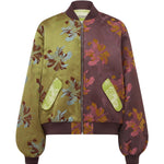 Adriana Floral Jacquard Bomber Jacket - Alemais
