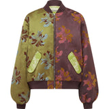 Adriana Floral Jacquard Bomber Jacket - Alemais