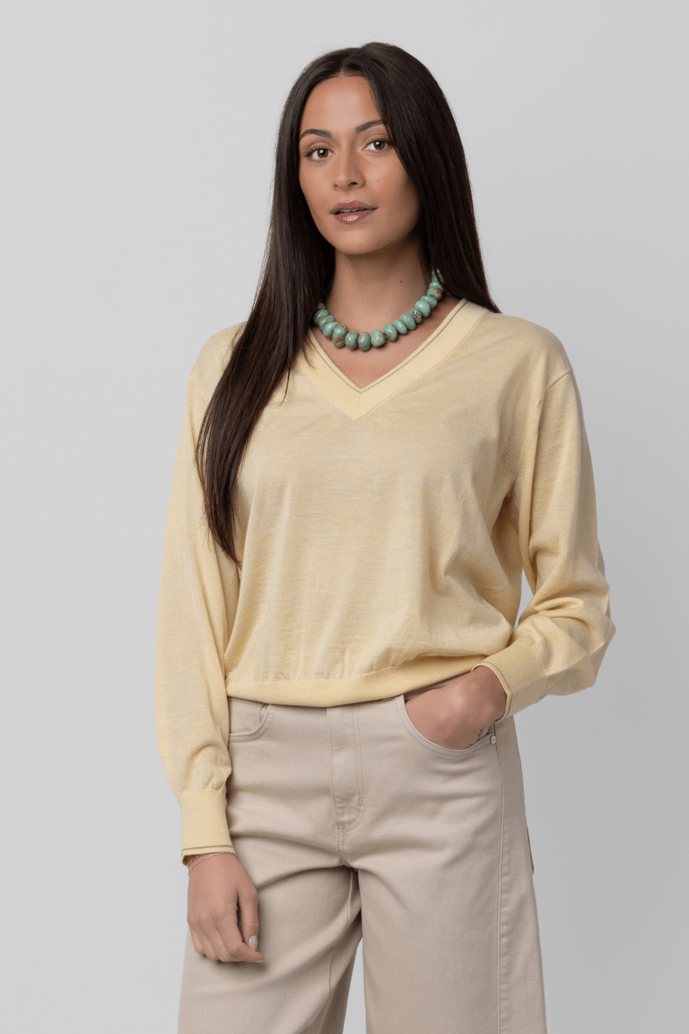 Airy V Neck Sweater - Guest In Residence