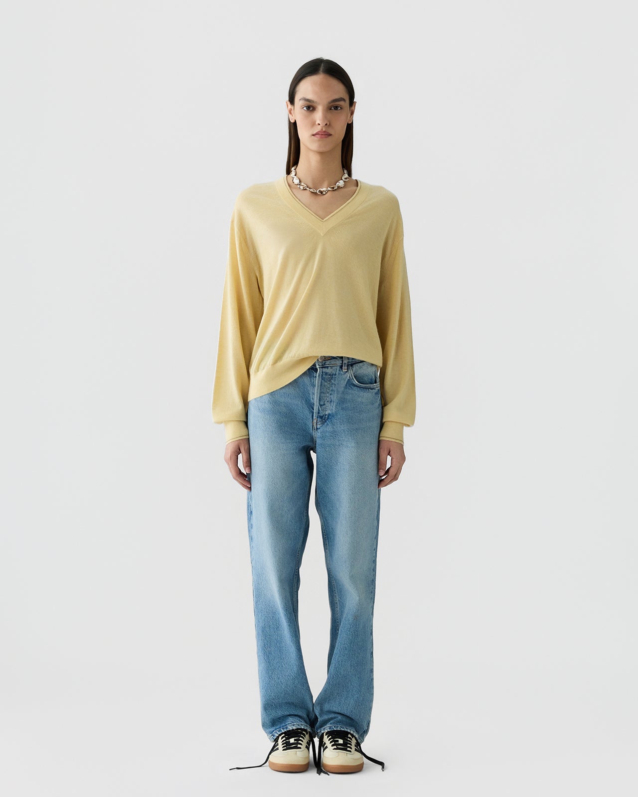 Airy V Neck Sweater - Guest In Residence