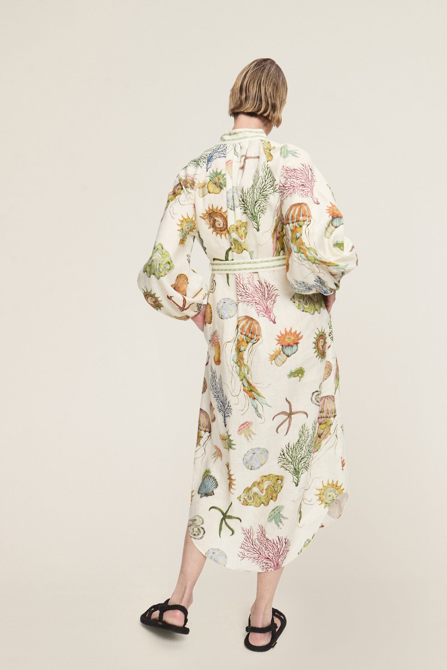 Sea House Shirtdress - The Posh Peacock