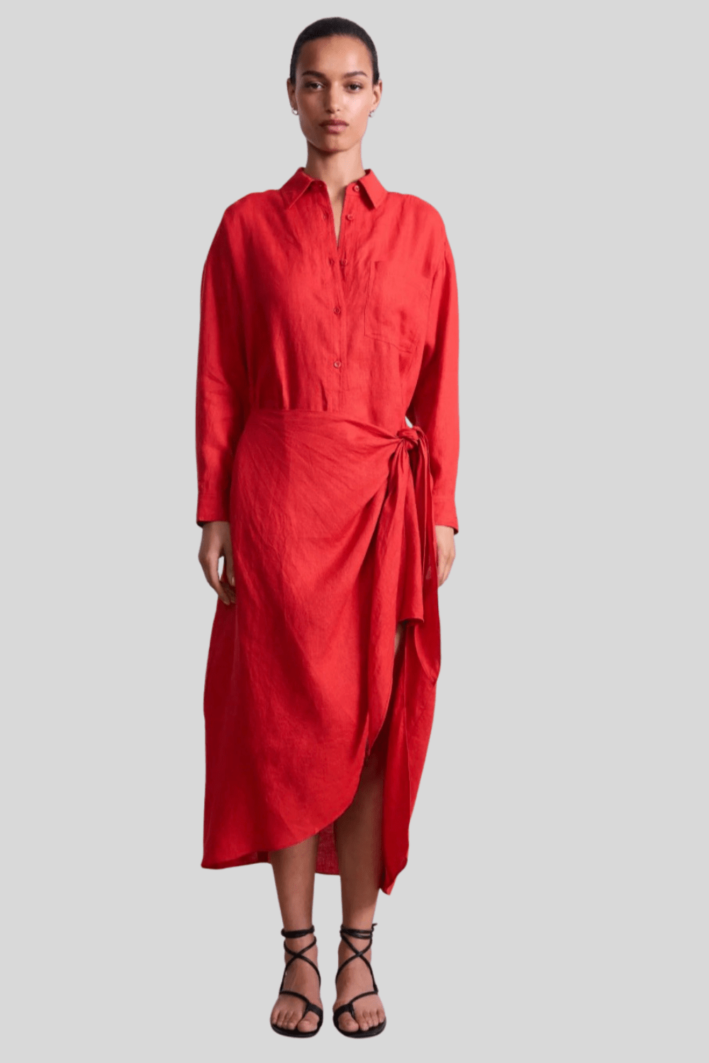 Alessandra Sarong Shirt Dress - Apiece Apart