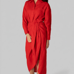 Alessandra Sarong Shirt Dress - Apiece Apart