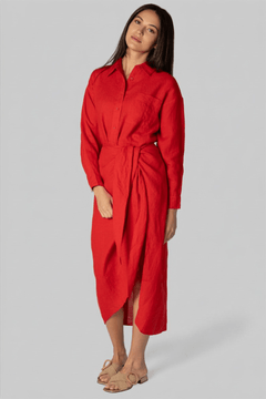 Alessandra Sarong Shirt Dress - Apiece Apart