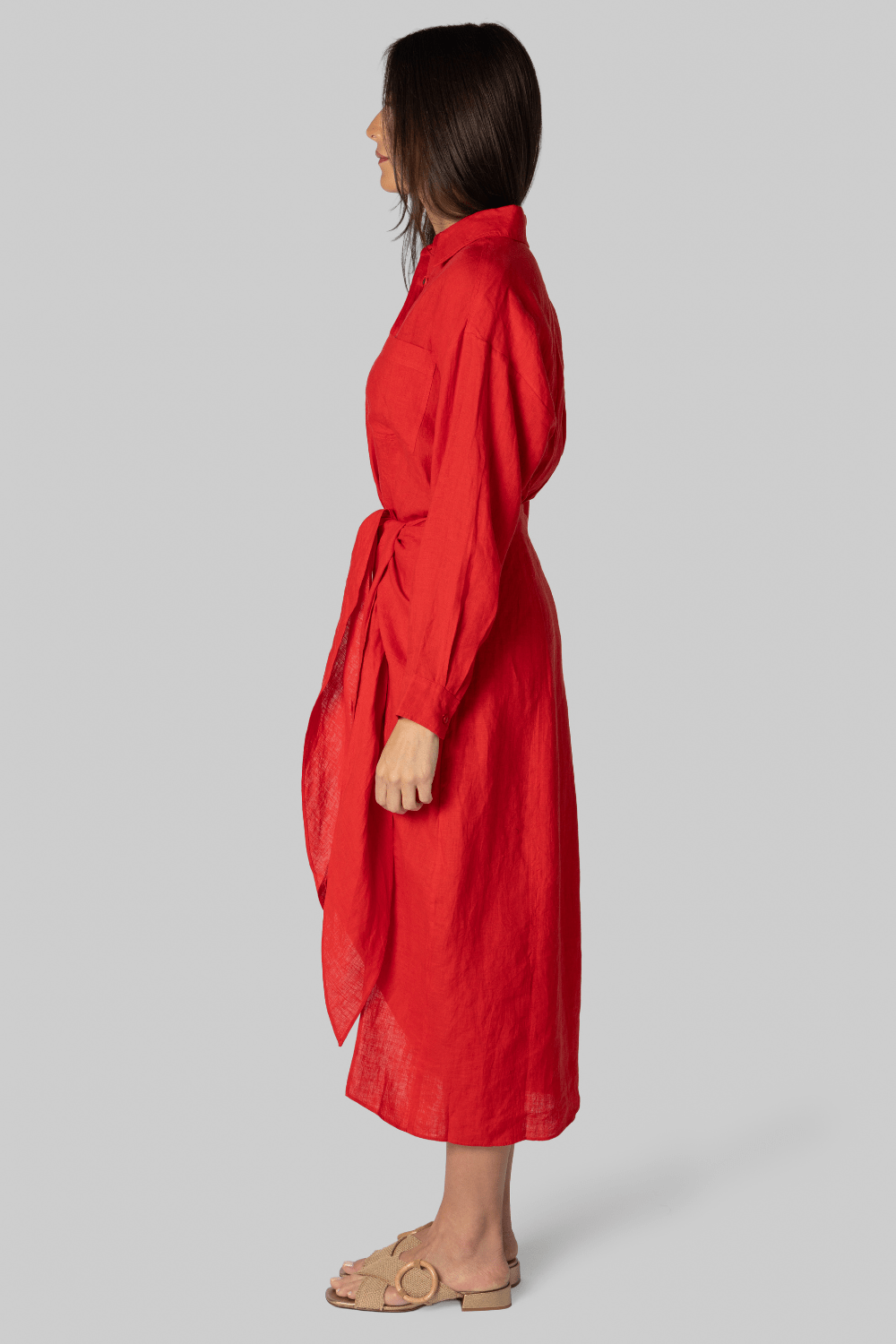 Alessandra Sarong Shirt Dress - Apiece Apart