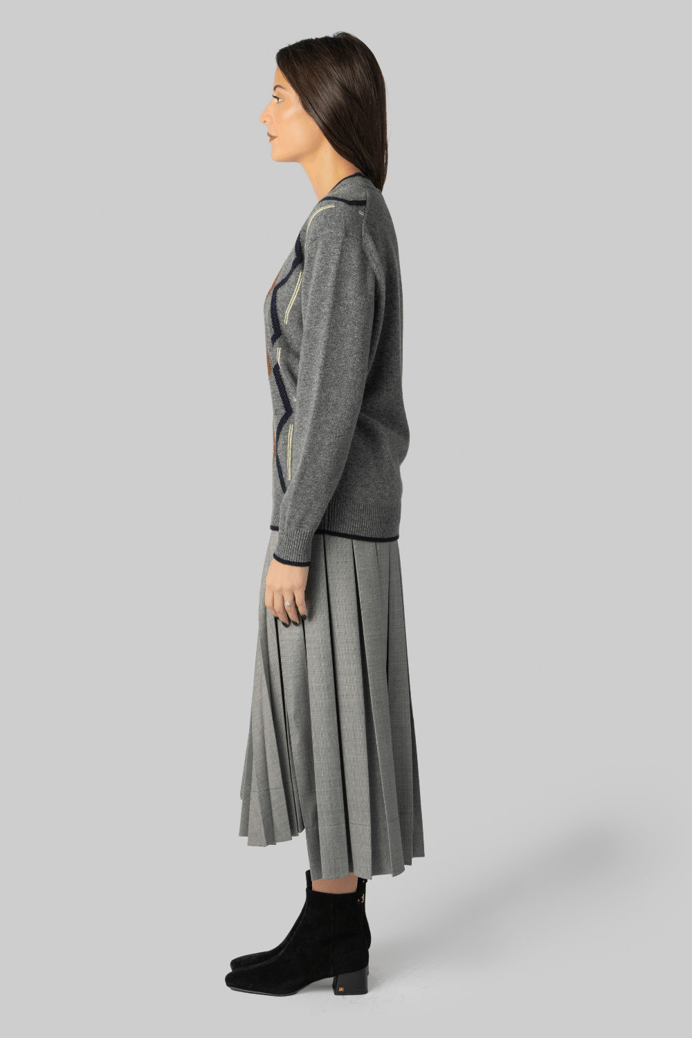 Argyle V - Neck Sweater - Plan C