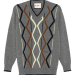 Argyle V - Neck Sweater - Plan C