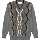 Argyle V - Neck Sweater - Plan C