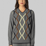 Argyle V - Neck Sweater - Plan C