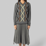 Argyle V - Neck Sweater - Plan C