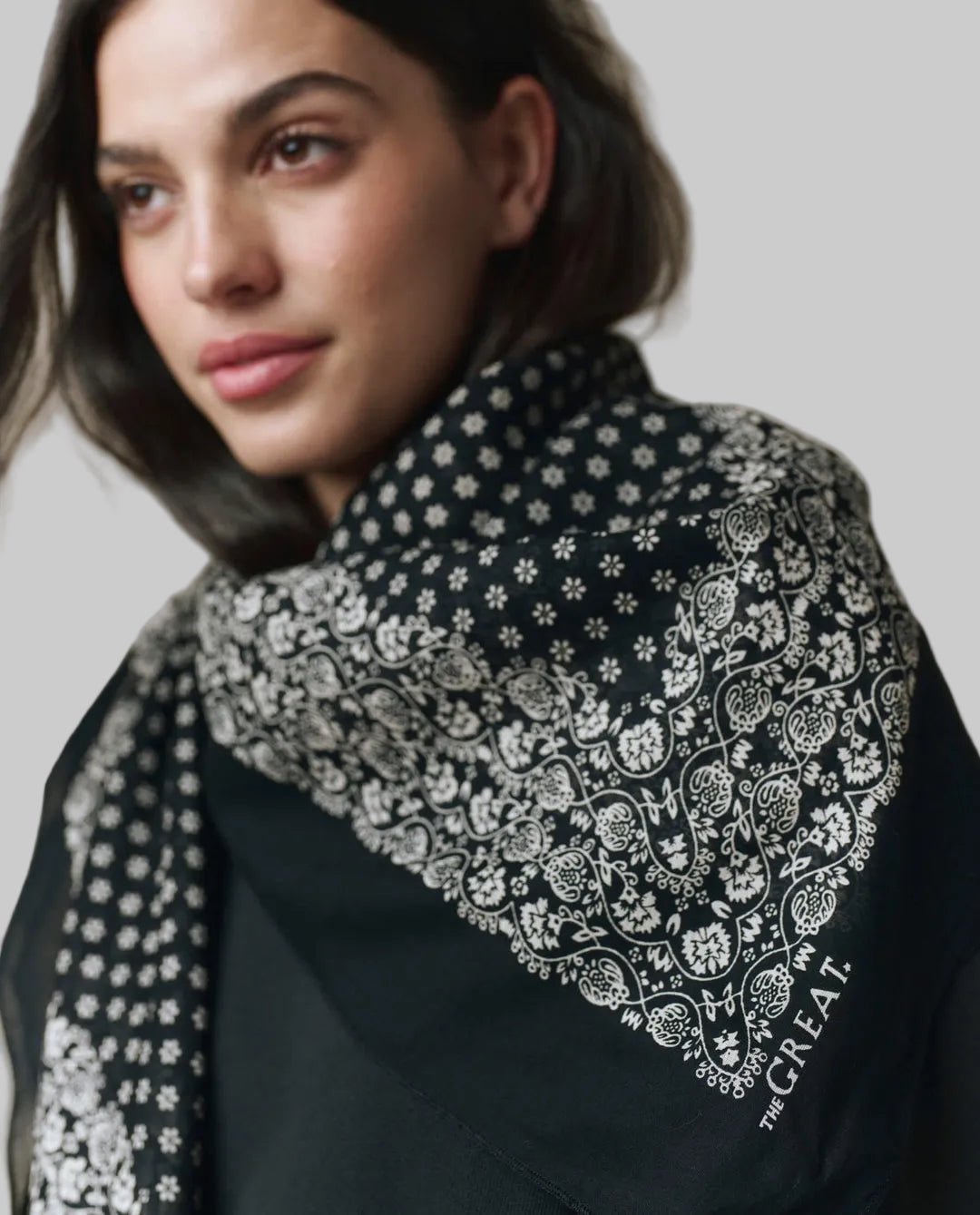 Big Bandana Black Scarf - The Great