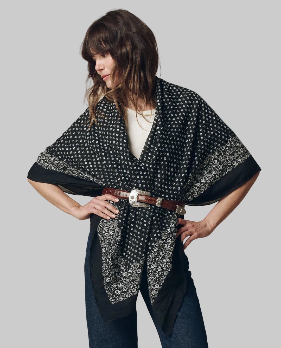 Big Bandana Black Scarf - The Great
