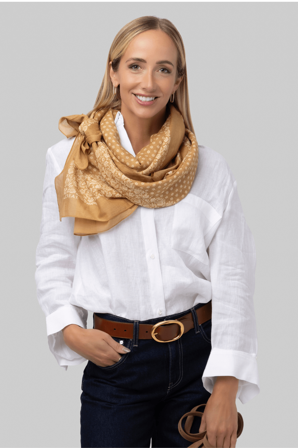Big Bandana Marigold Scarf - The Great