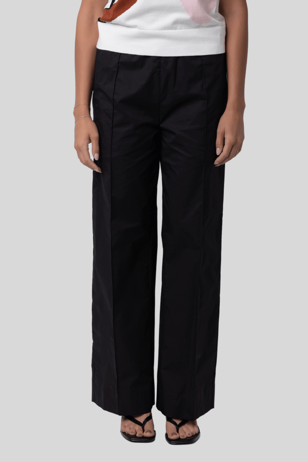 Black Poplin Trouser - Plan C