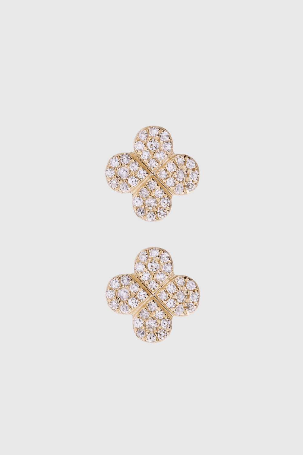 Bloom Pave Diamond Stud Earrings - Lee Jones Collection
