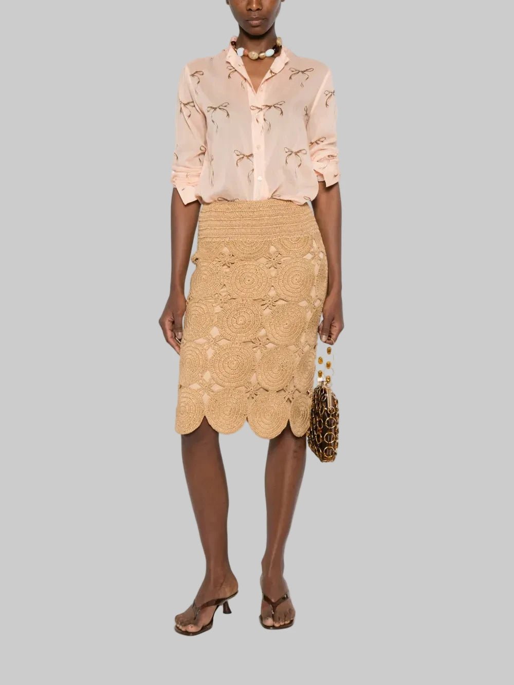 Bow Print Voile Shirt - Forte Forte