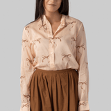Bow Print Voile Shirt - Forte Forte