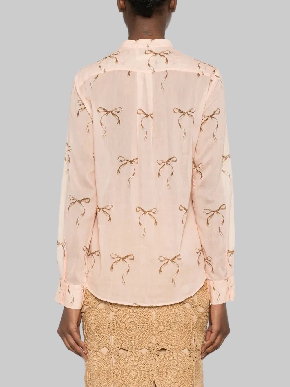 Bow Print Voile Shirt - Forte Forte