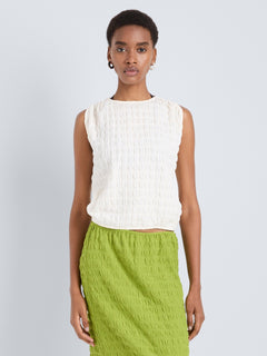 Bradley Crewneck in Textured Cotton - Proenza Schouler White Label