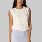 Bradley Crewneck in Textured Cotton - Proenza Schouler White Label