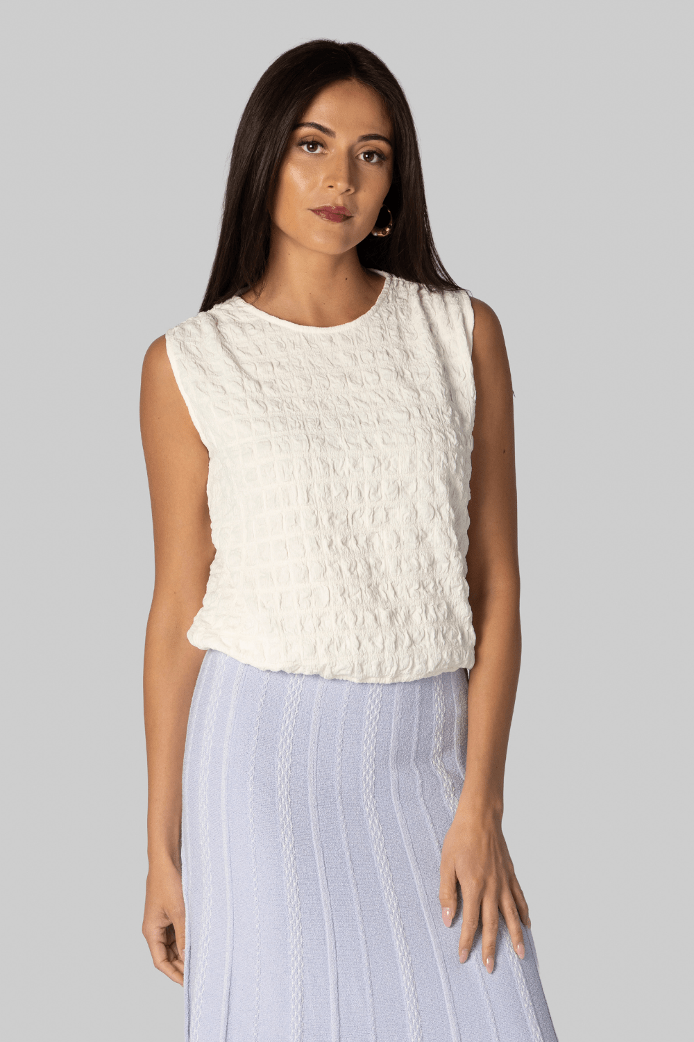 Bradley Crewneck in Textured Cotton - Proenza Schouler White Label