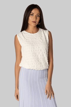 Bradley Crewneck in Textured Cotton - Proenza Schouler White Label