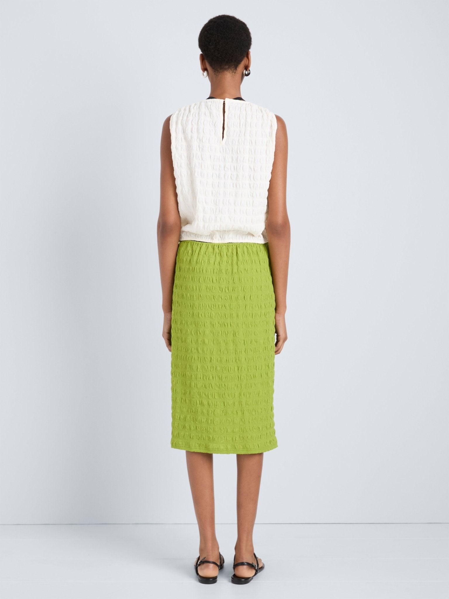 Bradley Crewneck in Textured Cotton - Proenza Schouler White Label