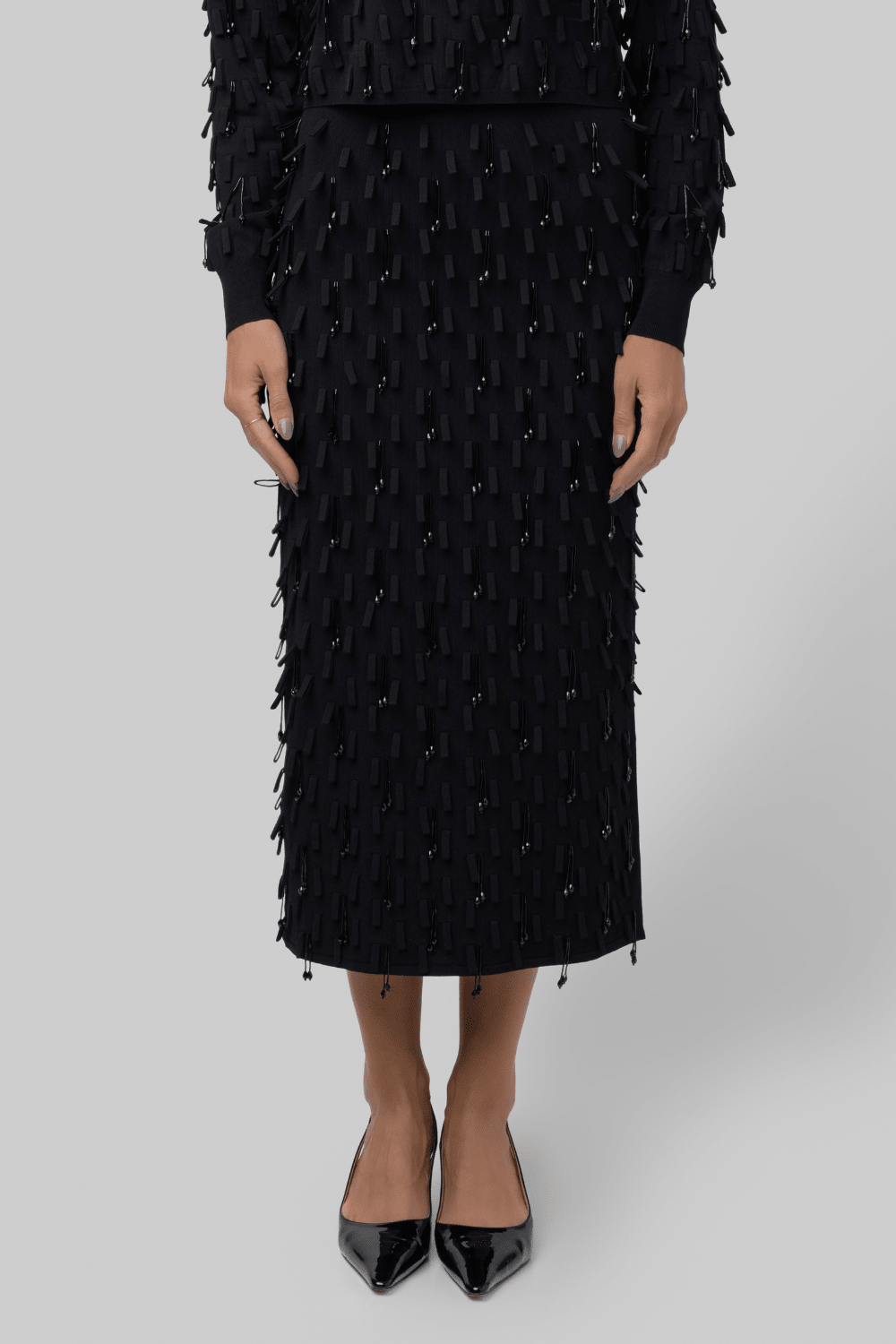 Bree Embellished Midi Skirt - Simkhai