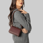 Burgundy Mini Shoulder Bag - Plan C