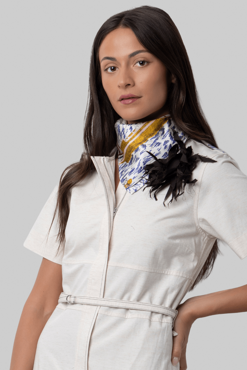 Carre Scarf Caravelle Sailing Ships Print - La Prestic Ouiston