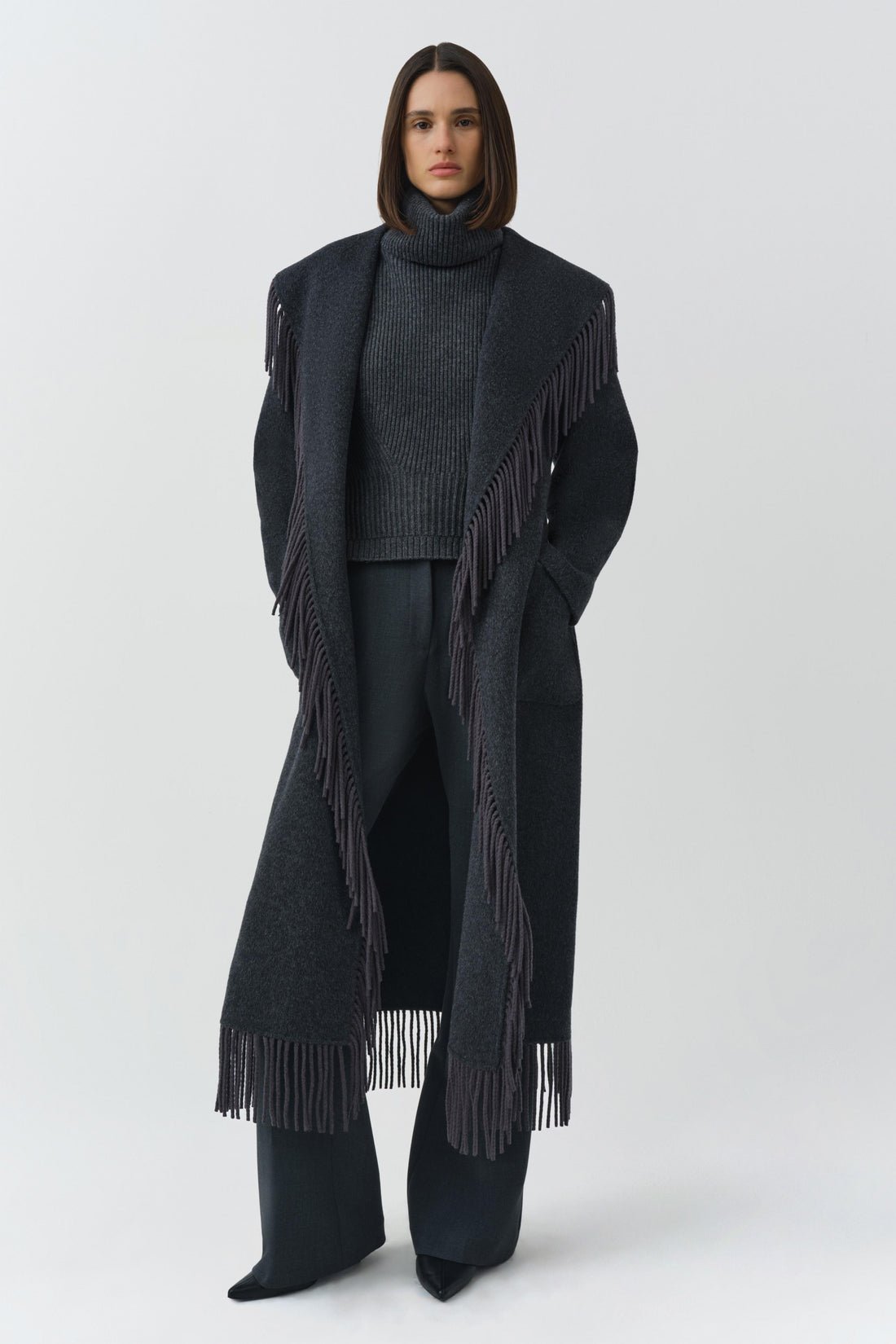Carrie Fringe Robe Coat - Simkhai