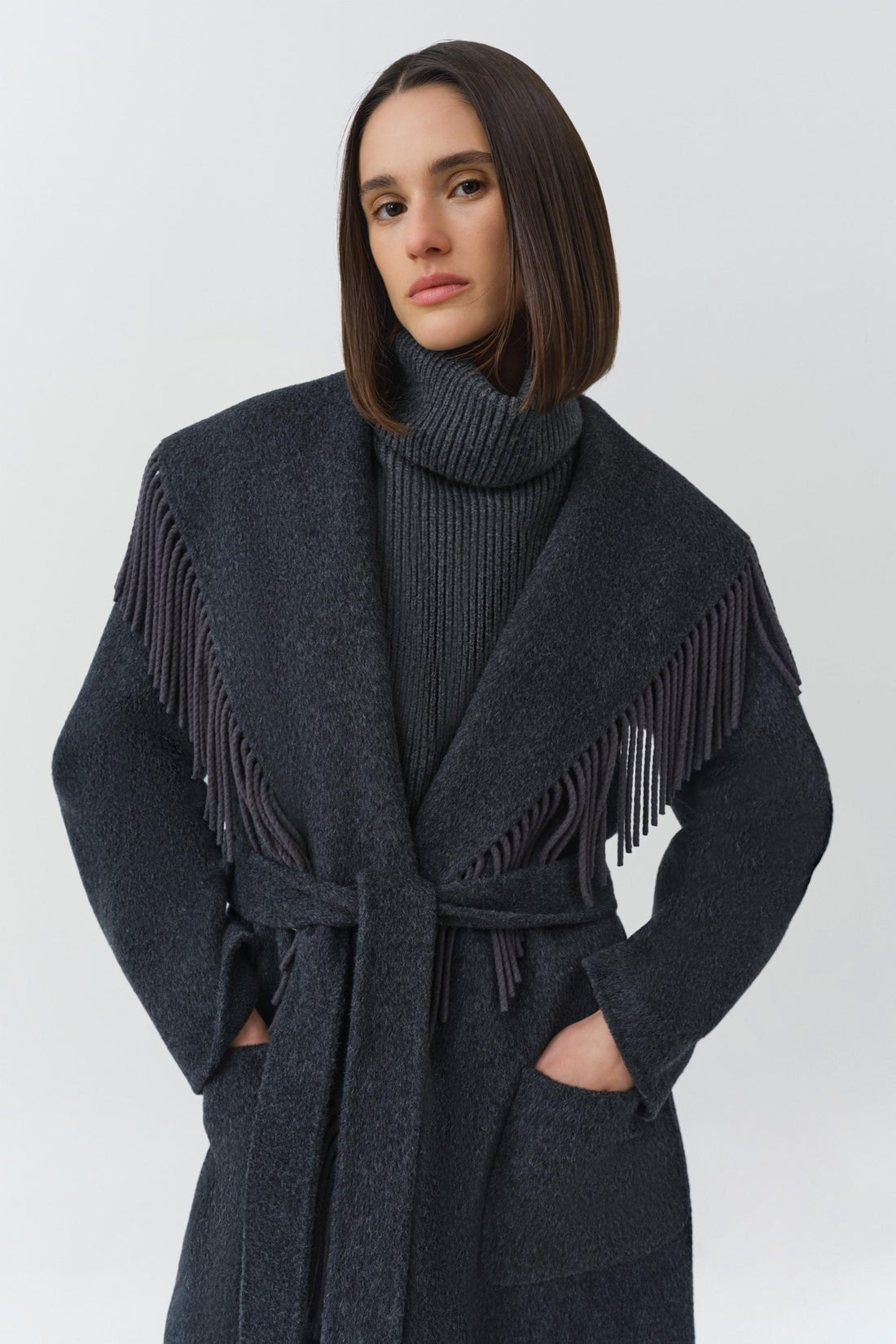Carrie Fringe Robe Coat - Simkhai