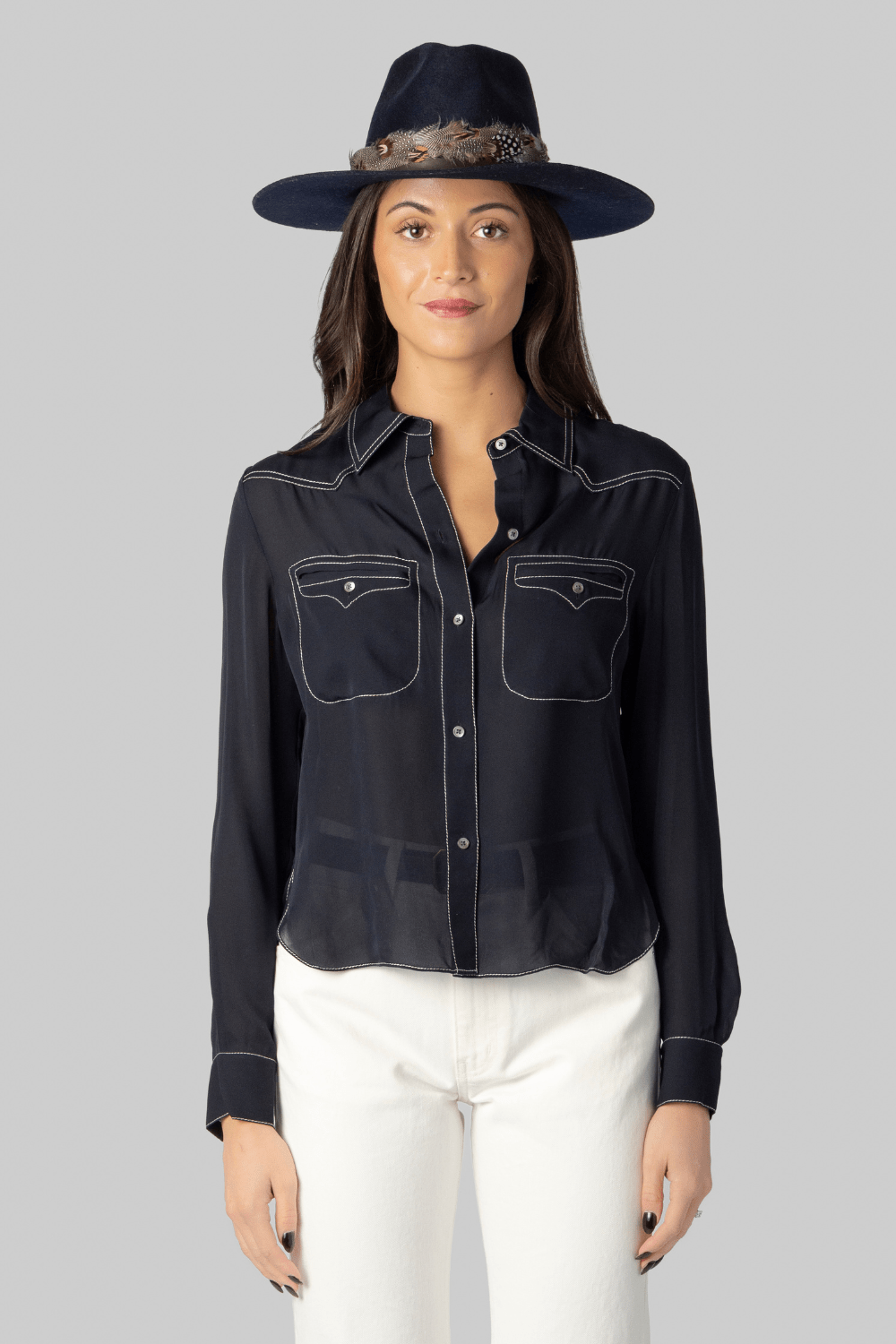 Carter Topstitch Shirt - TWP