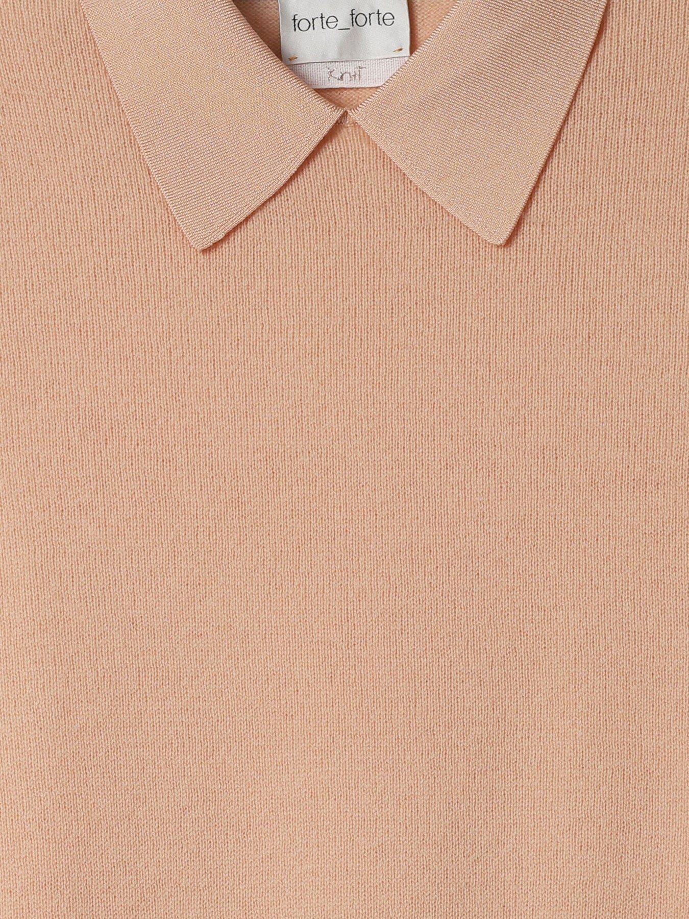 Cashmere Gauze Short Sleeved Polo Shirt - Forte Forte