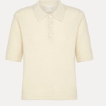 Cashmere Polo with Crochet Trim - Forte Forte