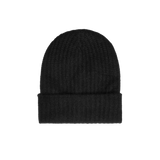Cashmere Ribbed Beanie - White + Warren