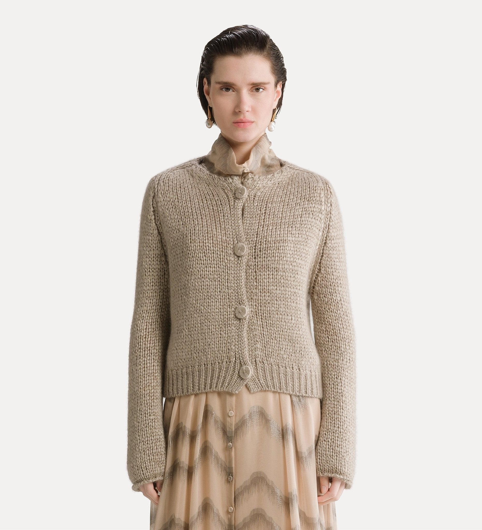 Cashmere Silk Mohair Cardigan - Forte Forte