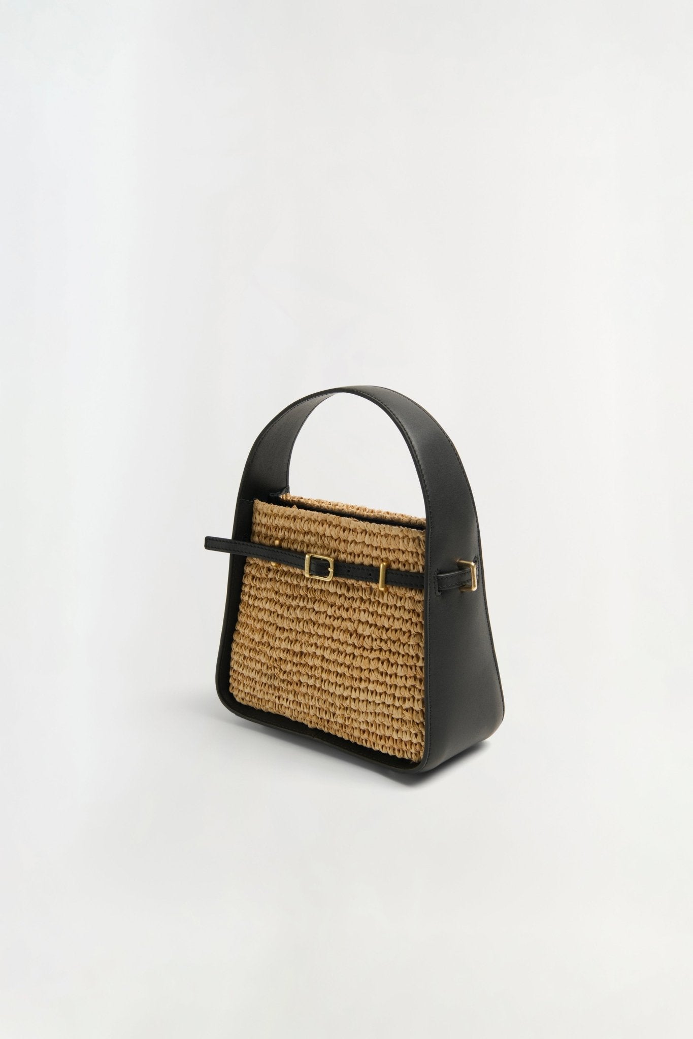 Cleo Mini Raffia Combo Bucket Bag - Simkhai