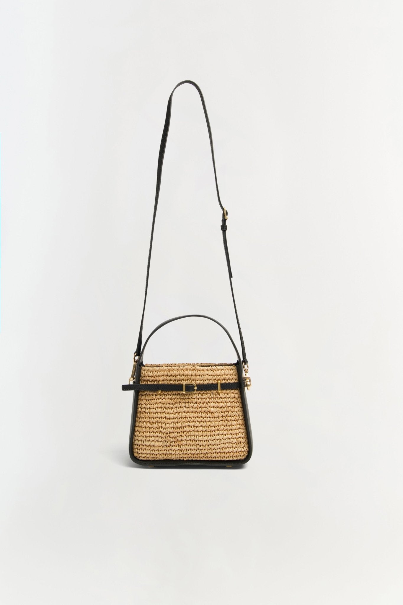 Cleo Mini Raffia Combo Bucket Bag - Simkhai
