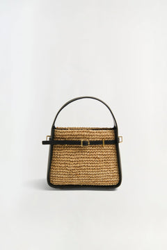 Cleo Mini Raffia Combo Bucket Bag - Simkhai