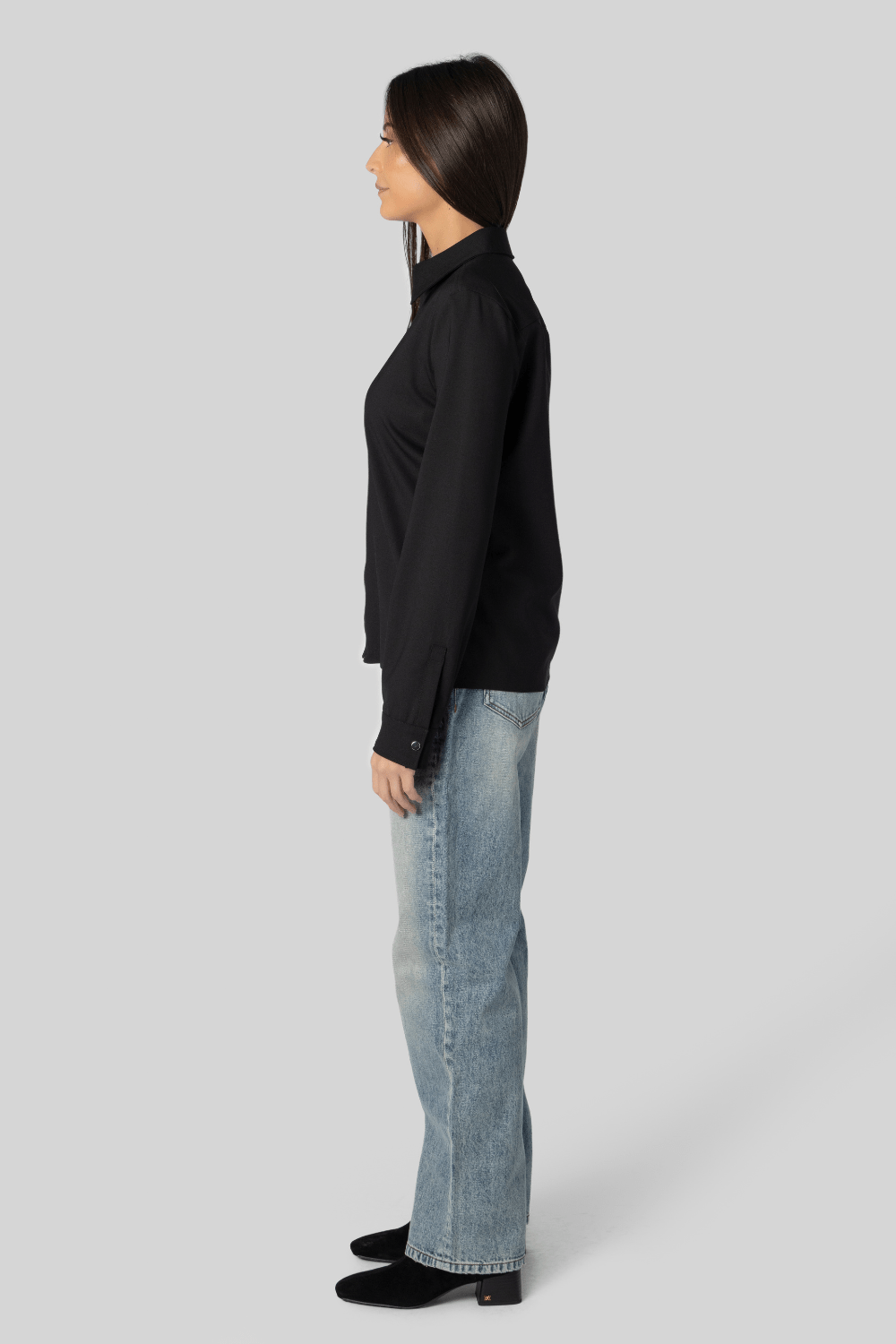 Collared Shirt w/Zipper - Gauchere